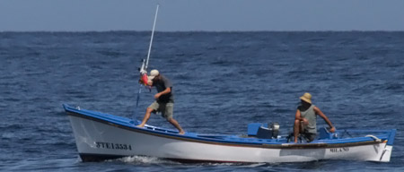 Traditioneller Fischfang vor La Gomera